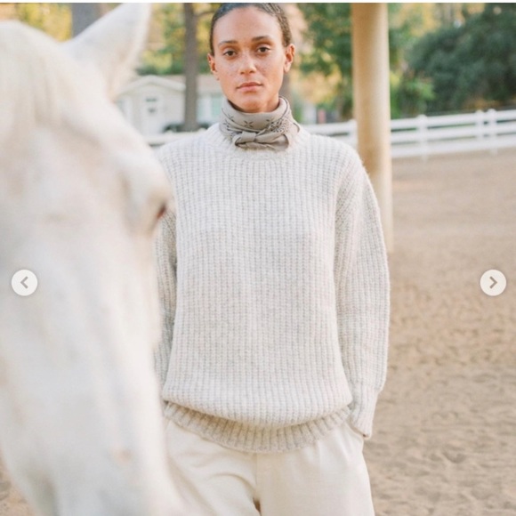 NWT OZMA NAYA SWEATER (Eco-Cloud Alpaca Cotton) Maple, size XS (sold out online) - Picture 4 of 7